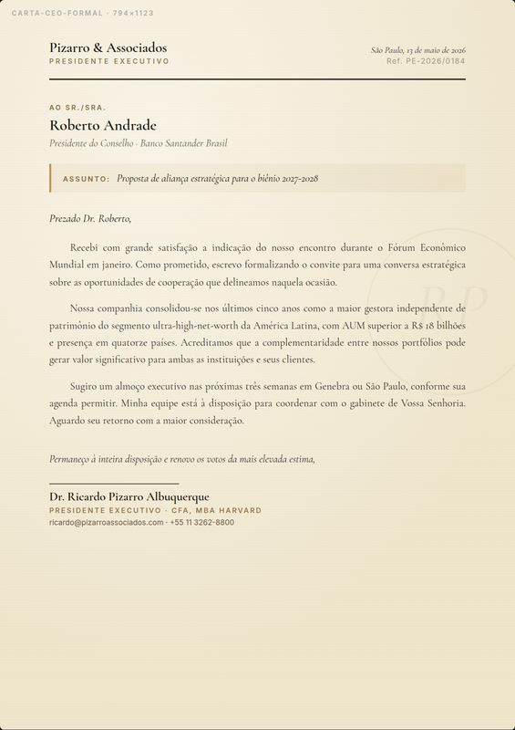 CEO Executiva Formal