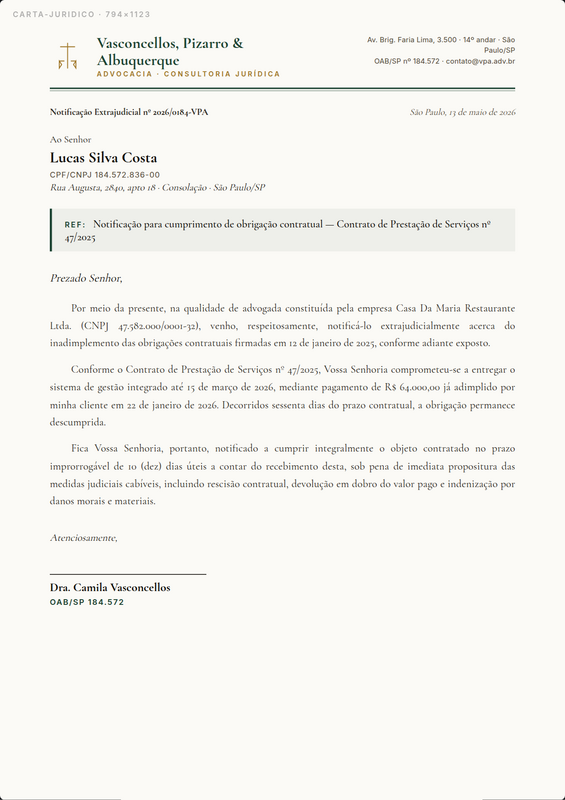 Notificação Jurídica