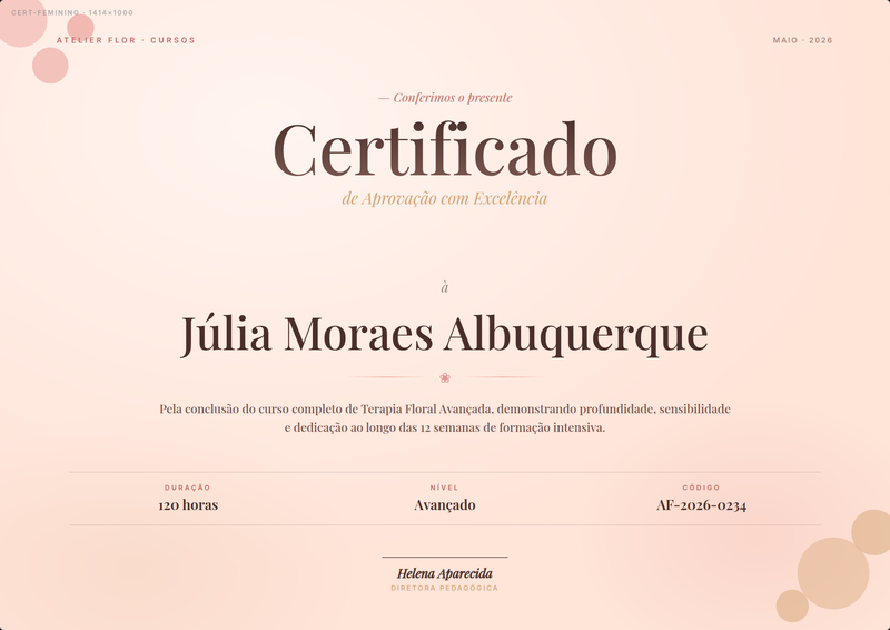 Feminino Pétala